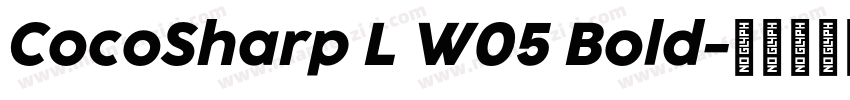 CocoSharp L W05 Bold字体转换